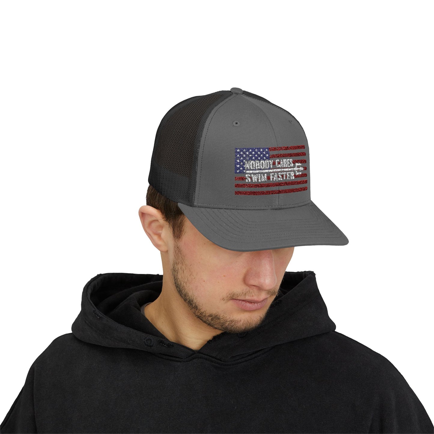 Nobody Cares Old Glory Hat