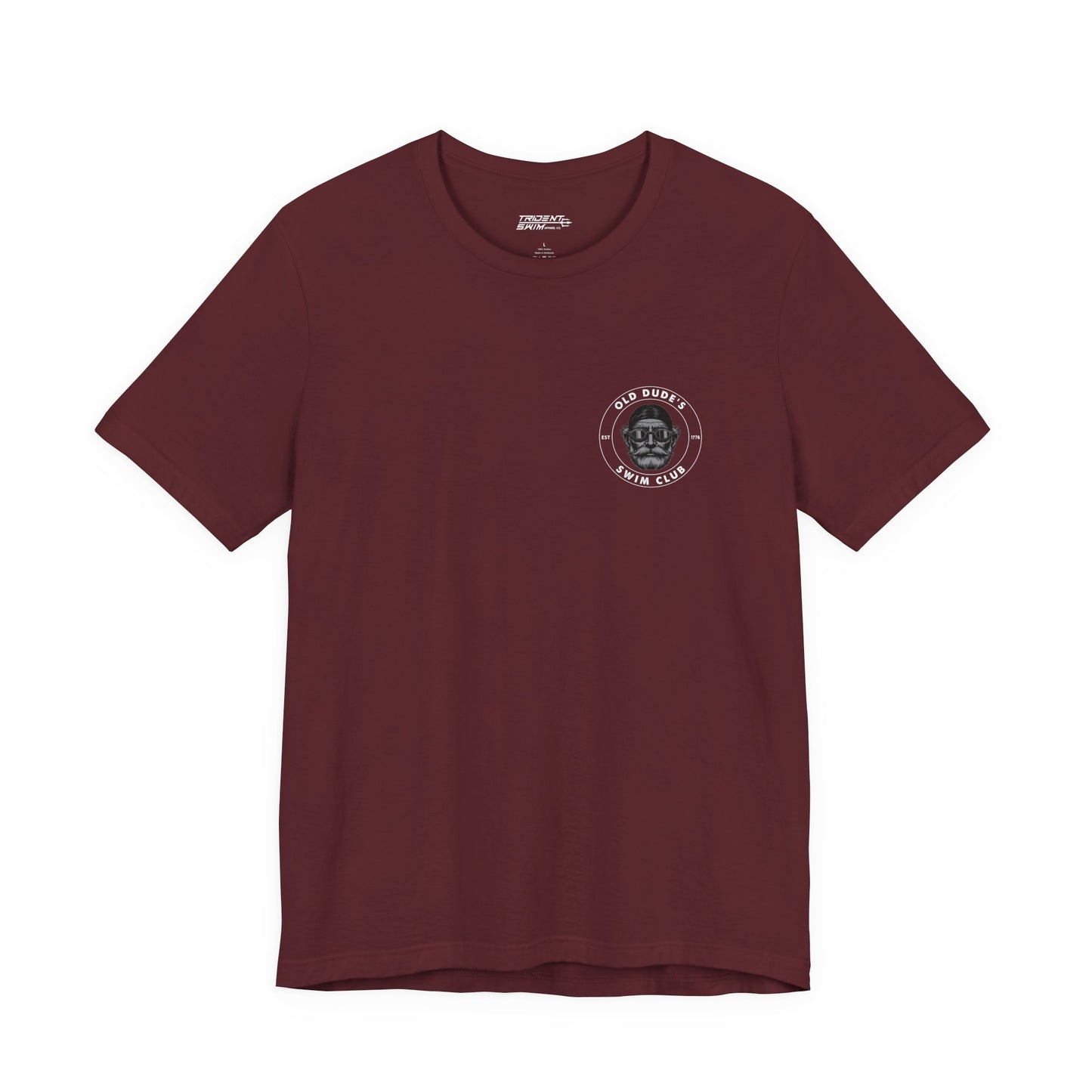 Old Dude's Swim Club-back design. The Water Doesn't Know.