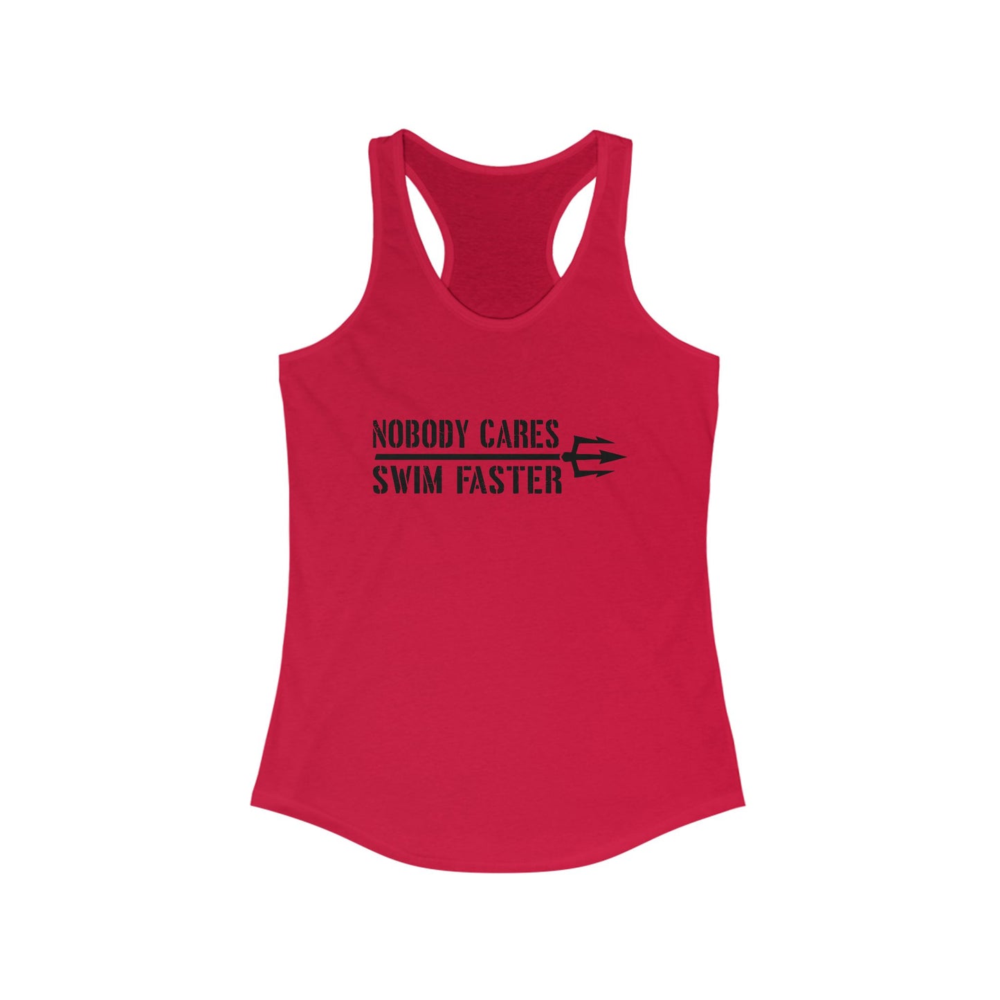 Nobody Cares Racerback Tank for Women