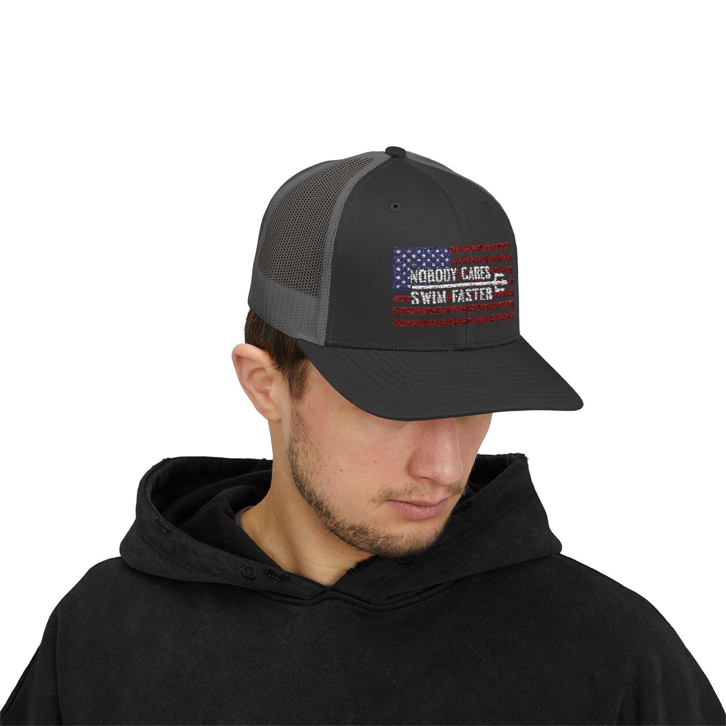 Nobody Cares Old Glory Hat