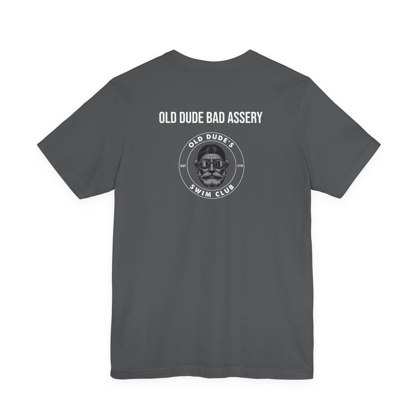 Old Dude's Swim Club-back design. Old Dude Badassery