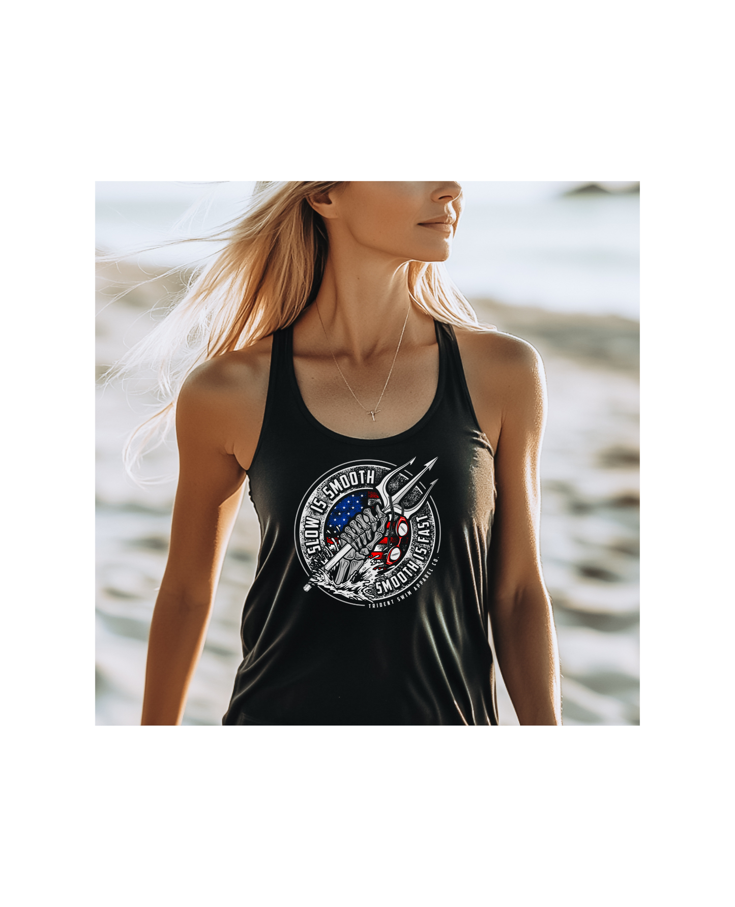 Slow is Smooth Racerback Tank for Women