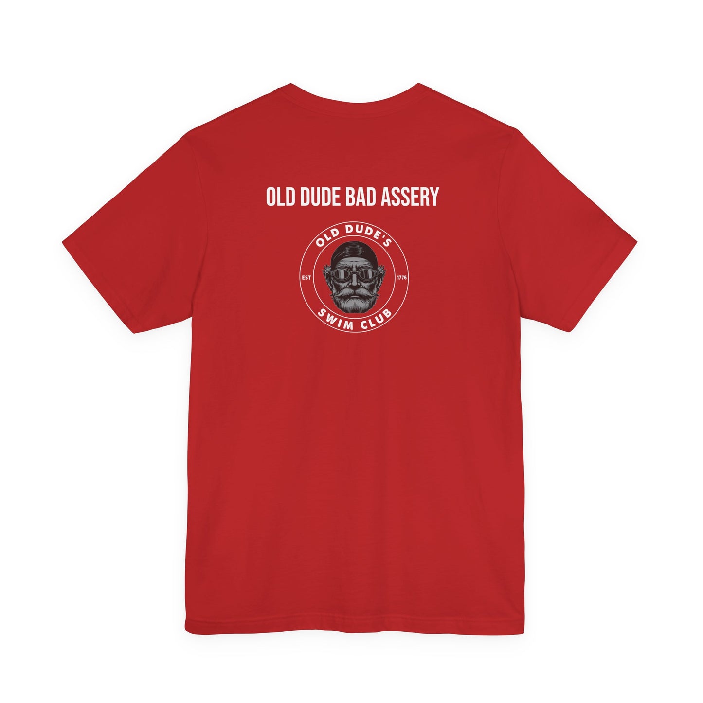Old Dude's Swim Club-back design. Old Dude Badassery