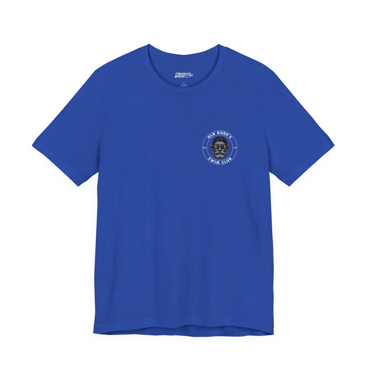 Old Dude's Swim Club-back design. The Water Doesn't Know.