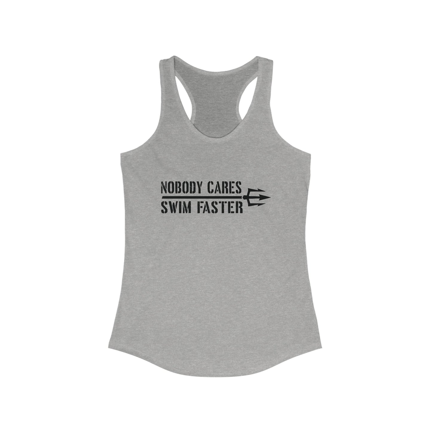 Nobody Cares Racerback Tank for Women
