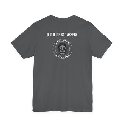 Old Dude's Swim Club-back design. Old Dude Badassery
