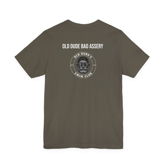 Old Dude's Swim Club-back design. Old Dude Badassery