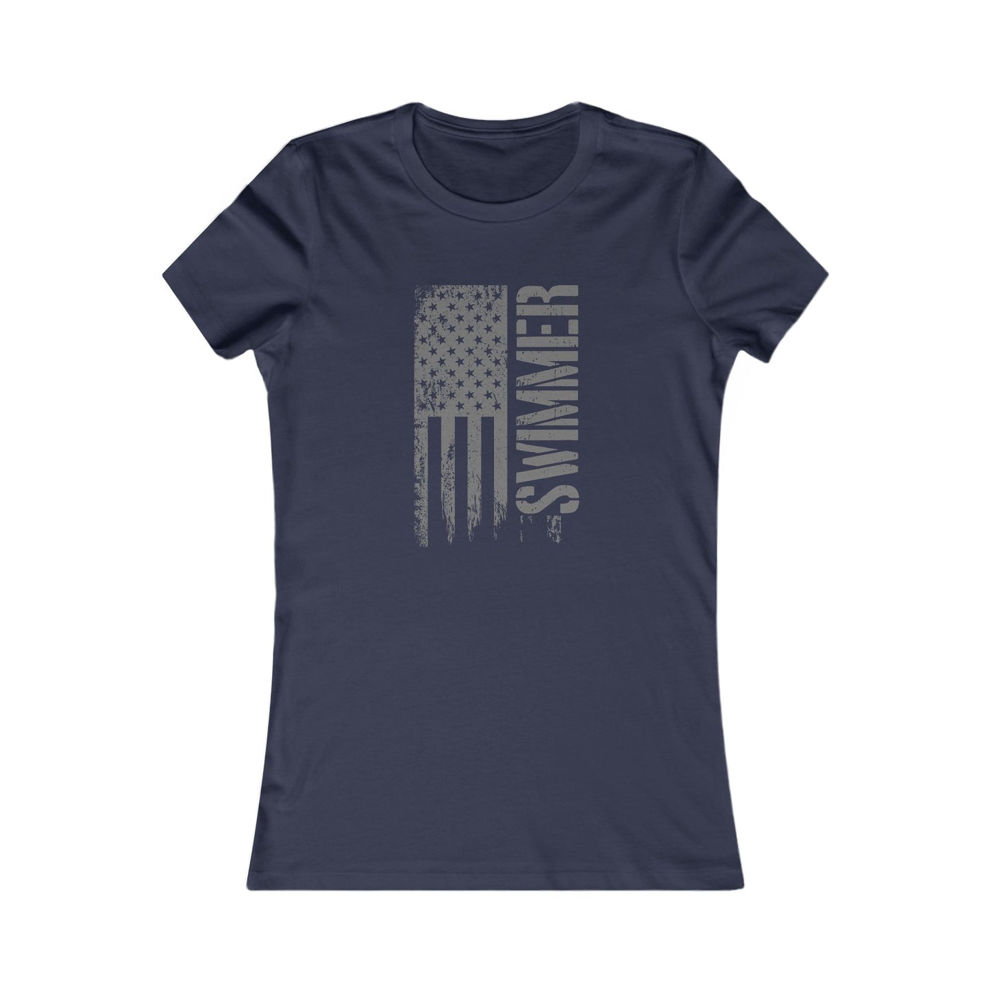 American Flag Swimmer Women's Tee