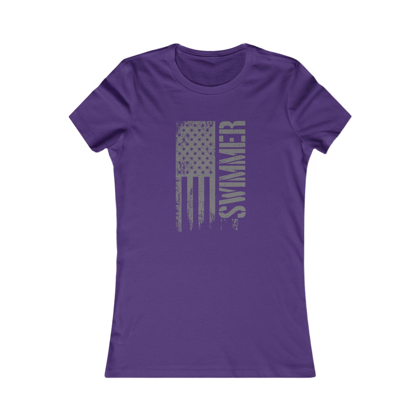 American Flag Swimmer Women's Tee