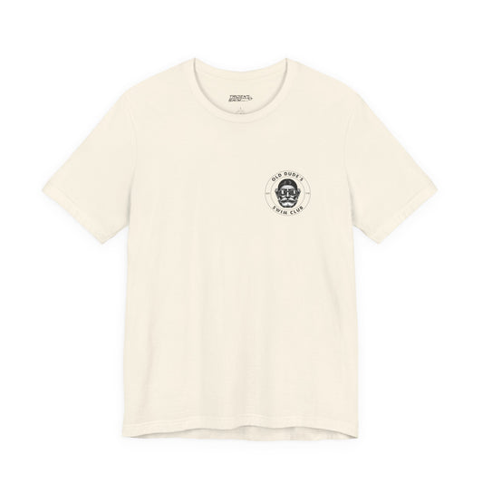 Old Dude's Swim Club-back design. The Water Doesn't Know.